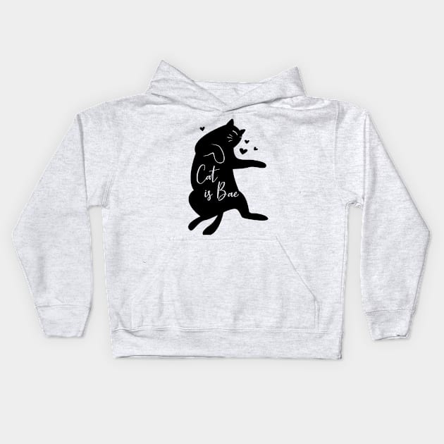 Cat is Bae Kids Hoodie by AbdieTees